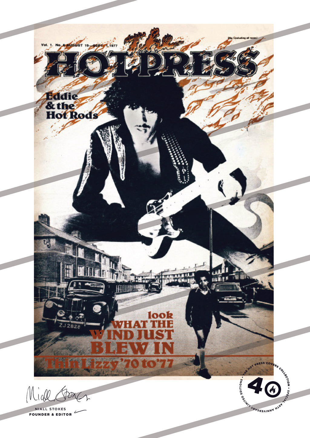 【レア】THIN LIZZY 4曲入り12インチシングルレコード　A1ポスター付 レア】THIN LIZZY 4曲入り12インチシングルレコード A1ポスター付