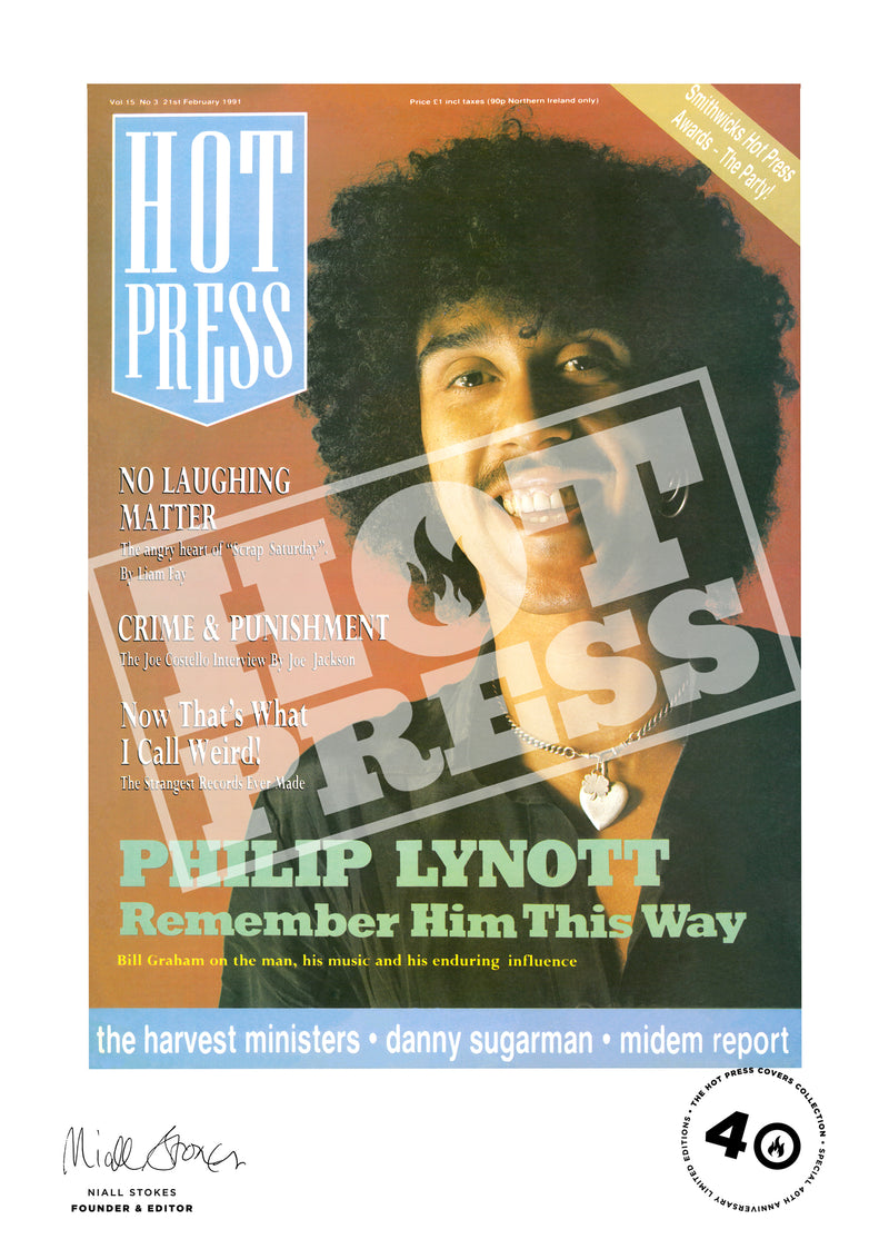 Volume 15  Issue 03 Phil Lynott Commemorative Print